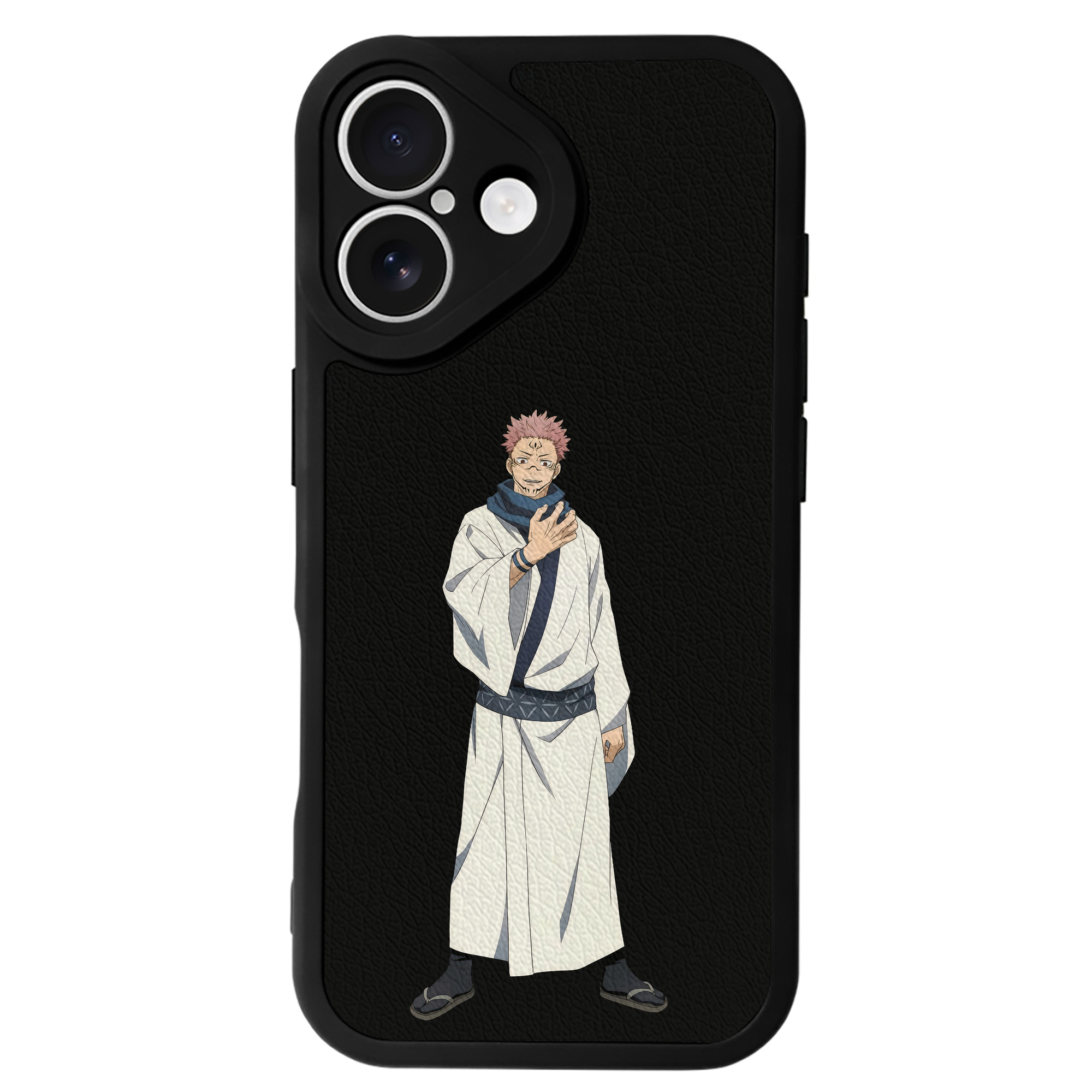（画像用） 呪術廻戦 Jujutsu Kaisen 【iPhone 16シリーズ対応】シリコンスマホケース（レザー調） 材質：シリコン